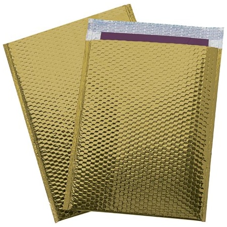 Bsc Preferred 13 x 17-1/2'' Gold Glamour Bubble Mailers, 100PK BUY00018124